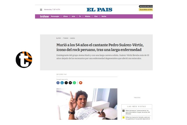 Pedro Suárez Vértiz falleció: Así informaron los medios internacionales