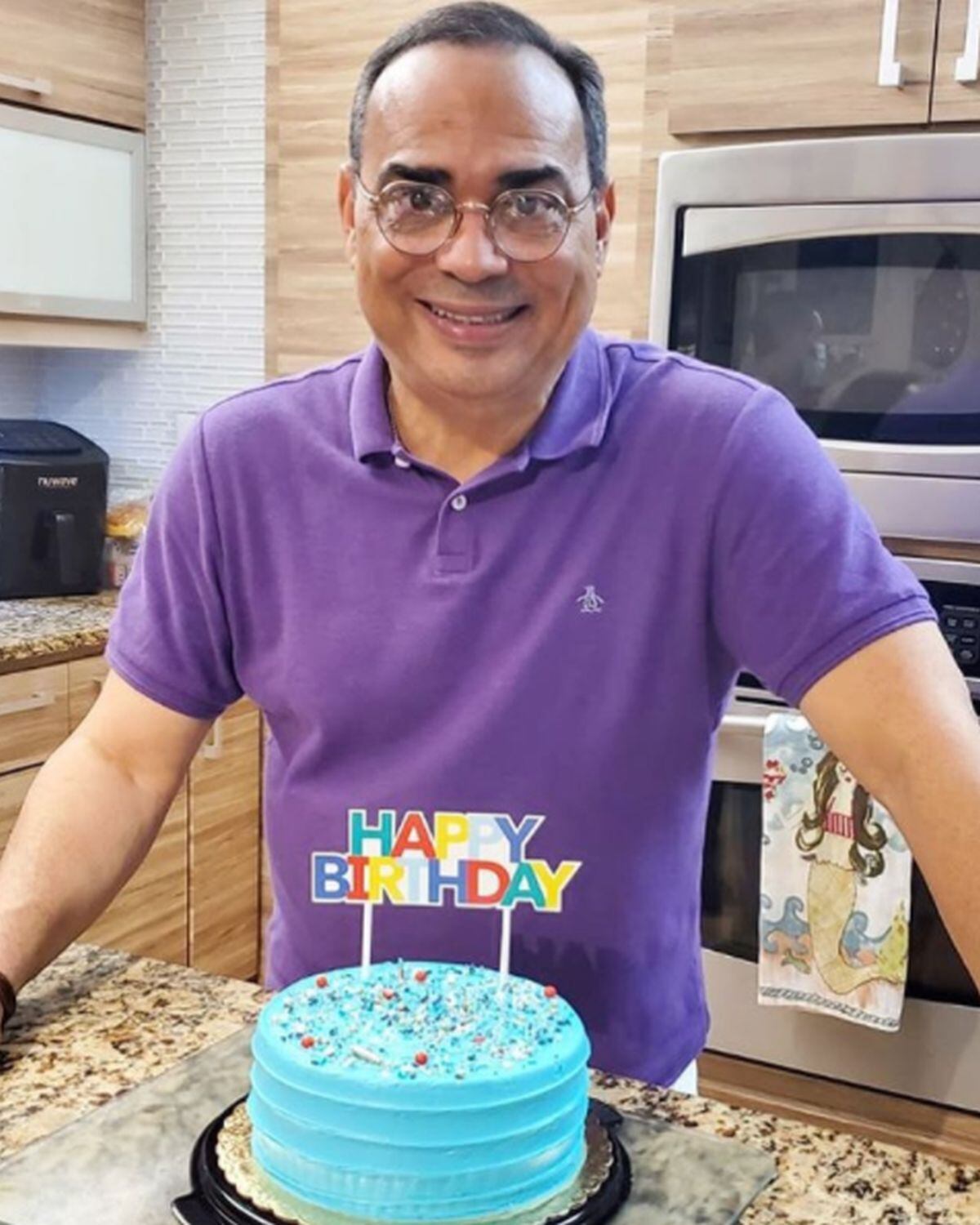 El salsero durante la celebración de su cumpleaños (Foto: Gilberto Santa Rosa/ Instagram)