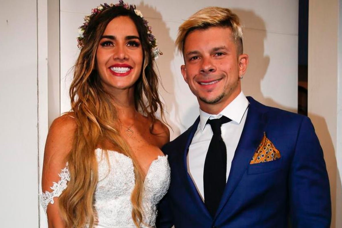 Korina Rivadeneira y Mario Hart en su boda en Huaral.