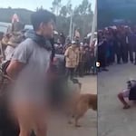 ¡Justicia popular en Andahuaylas! Ronderos capturan a presunto ladrón dentro de colegio y lo obligan a caminar descalzo hasta la comisaría