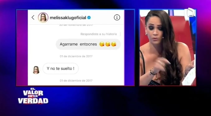 Melissa Klug mostró la supuesta 'sábana' de conversaciones con Christian Cueva.