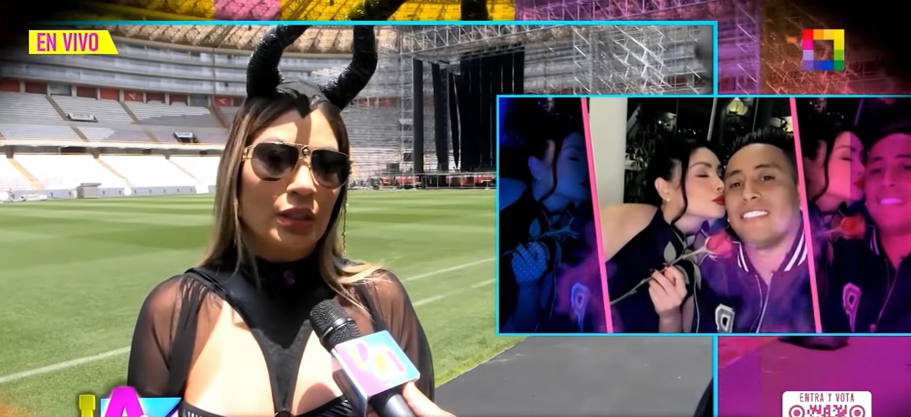 Trujillana lanza fuertes misiles contra Christian Cueva y Pamela Franco. (Foto: Willax)