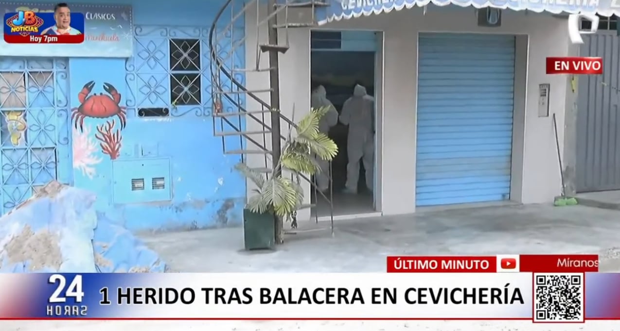 Un herido dejó balacera a cevichería en Chosica.