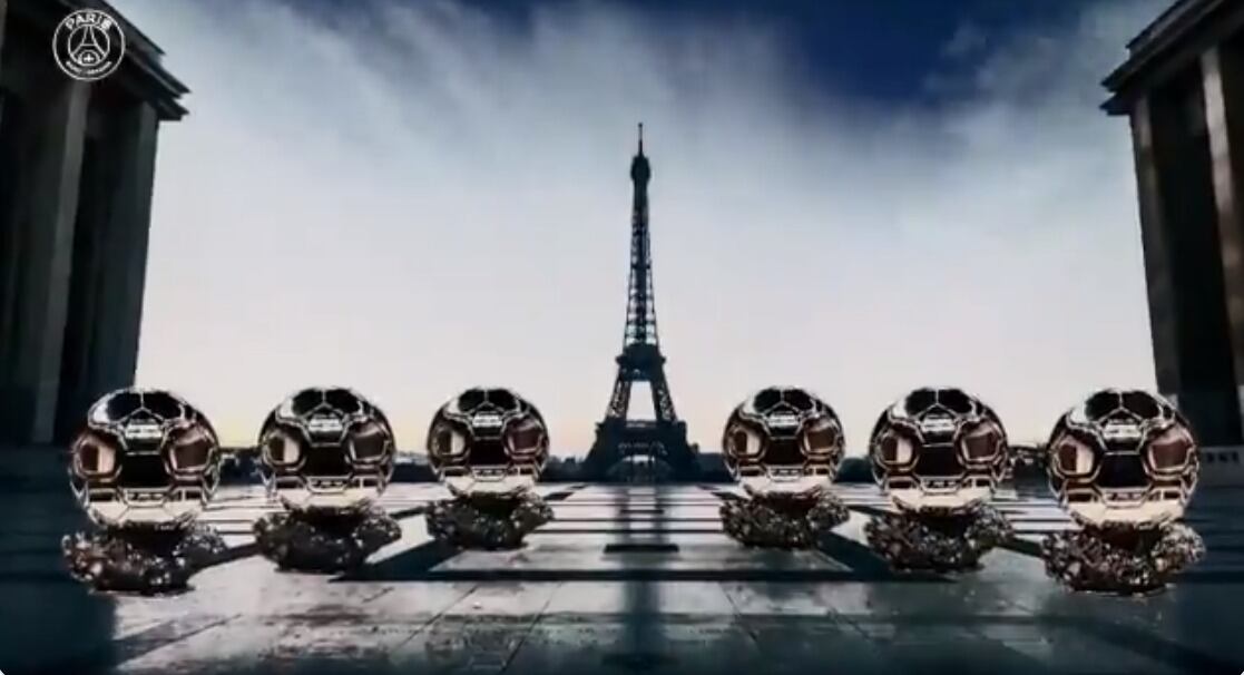 Es inminente. PSG realizó el anuncio, sin confirmación aún, con los Balones de Oro ganador por Messi