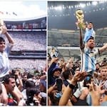 La dura vida de Maradona y los goles de Messi