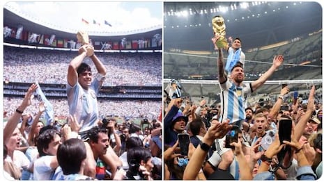 La dura vida de Maradona y los goles de Messi
