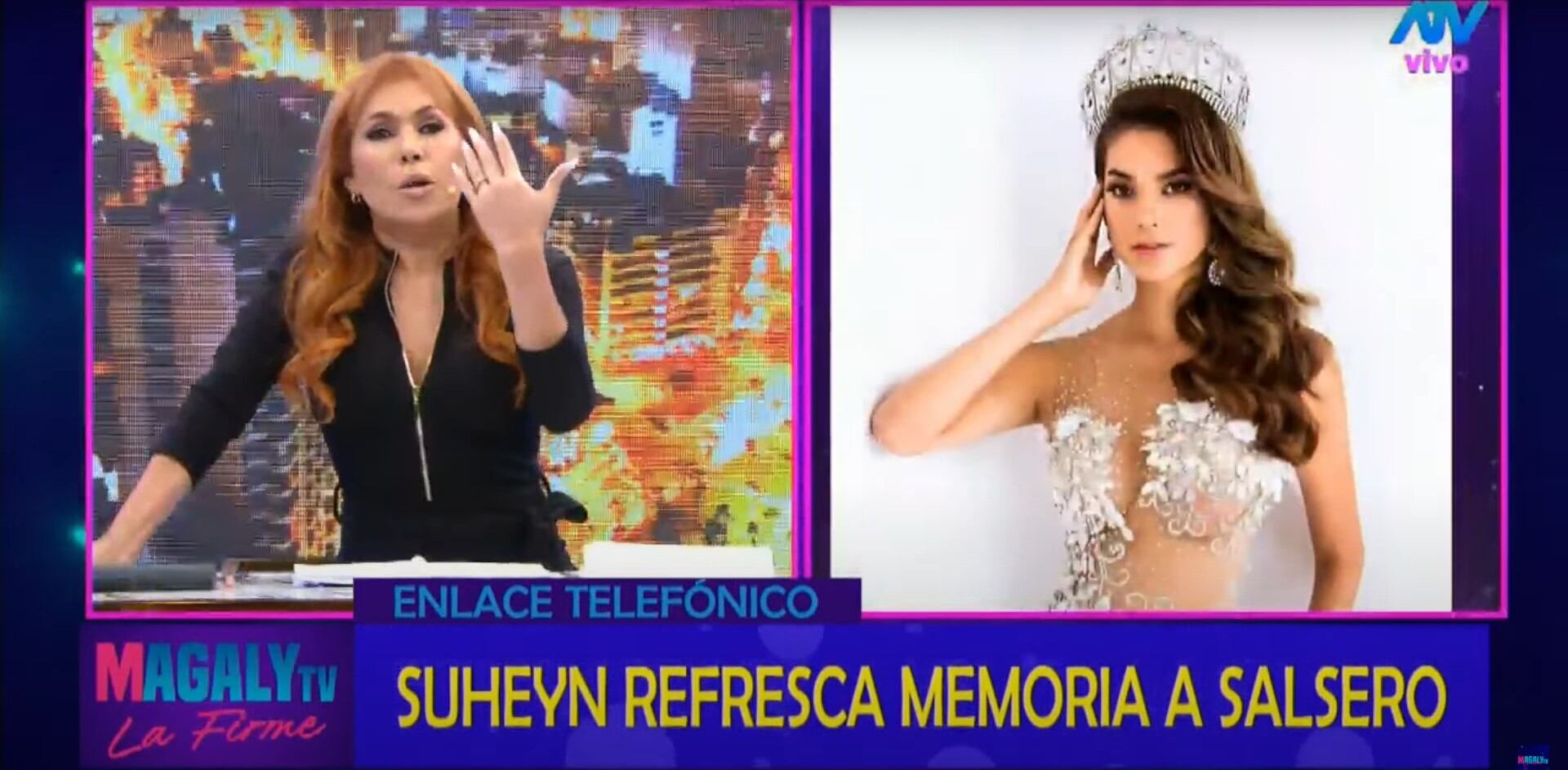 TROME - La modelo responde contundentemente tras excusas del 'Sonerito'. (Fuente: Magaly TV, La Firme)