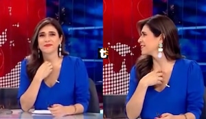 Verónica Linares y su reacción por sufrir hipo en pleno noticiero: “Solo de ver la comida”