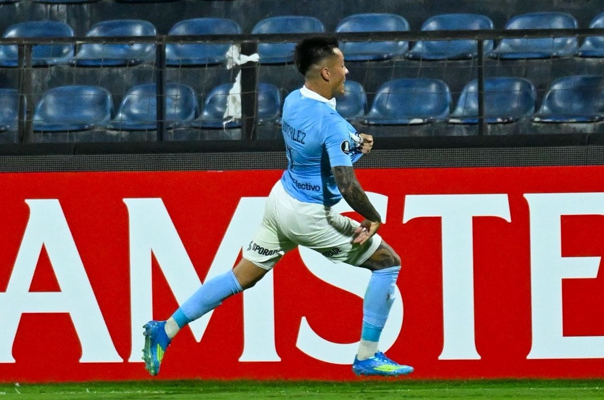 Santiago González abrió el marcador en el Sporting Cristal vs. Junior de Barranquilla (Paloma del Solar / @photo.gec)