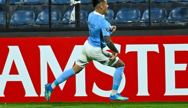Santiago González abrió el marcador en el Sporting Cristal vs. Junior de Barranquilla (Paloma del Solar / @photo.gec)