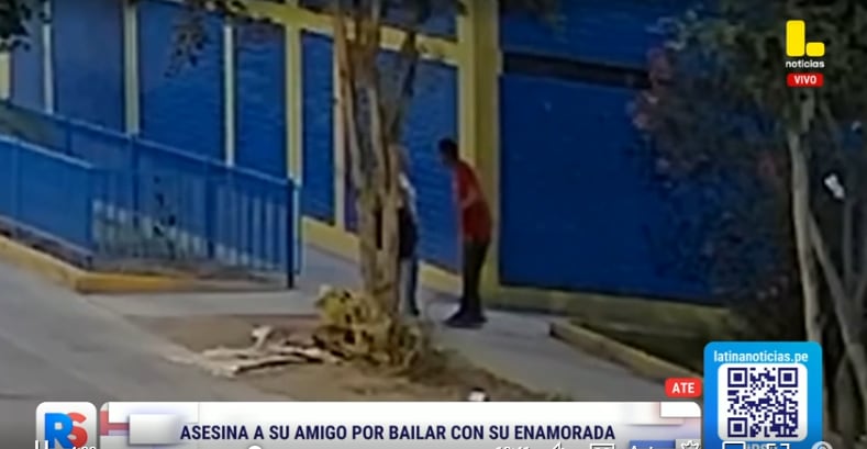 Cámara de seguridad registró violenta discusión entre Dany y su enamorada. Él portaba un cuchillo en la mano.