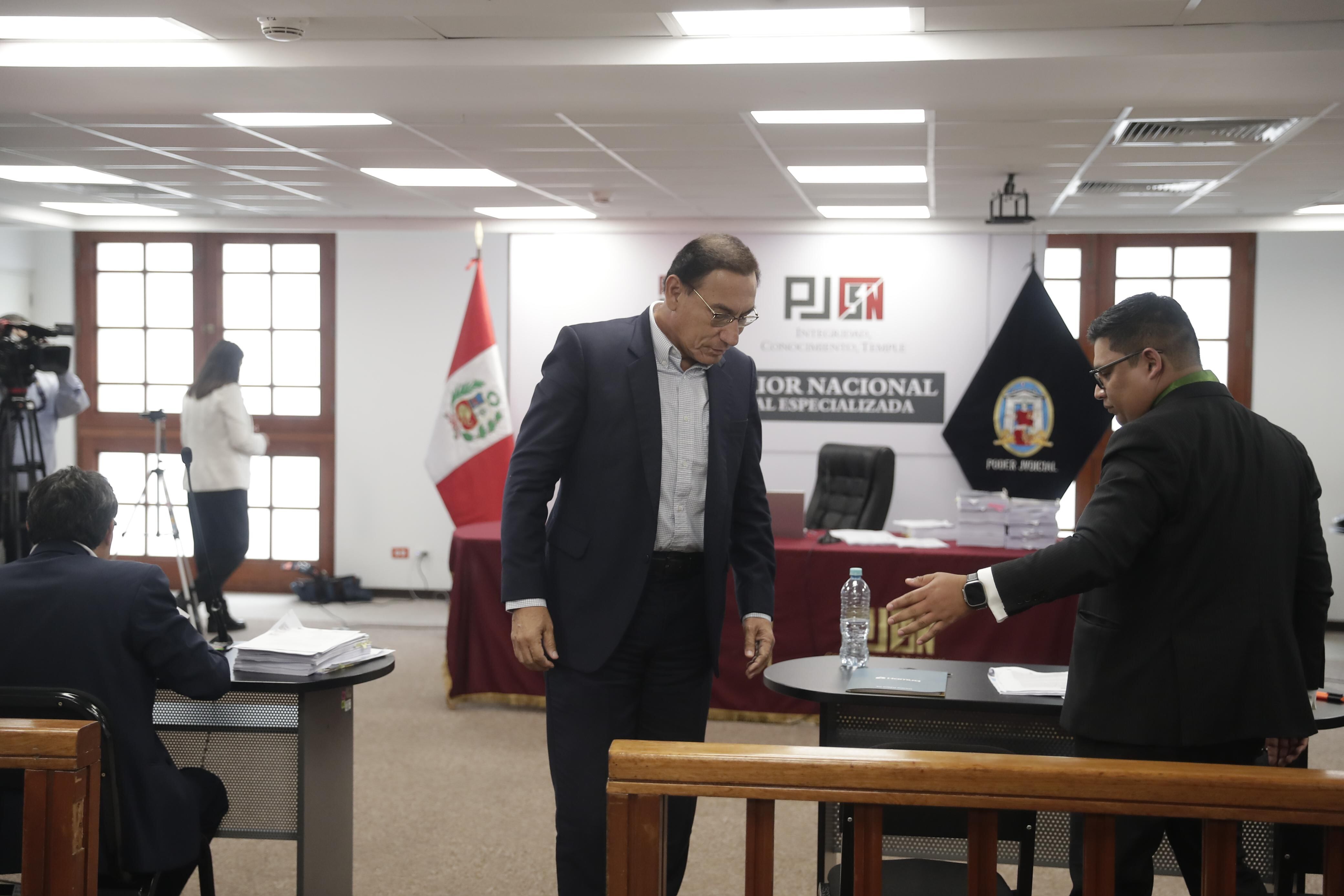 Martín Vizcarra en su audiencia de prisión preventiva. Foto: Hugo Pérez/@photo.gec