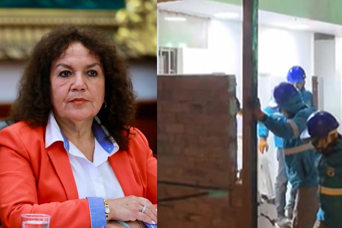 María Teresa de Acuña fue acusada de invadir un parque de Surco para ampliar su ‘casita. (Congreso / Municipalidad de Surco)