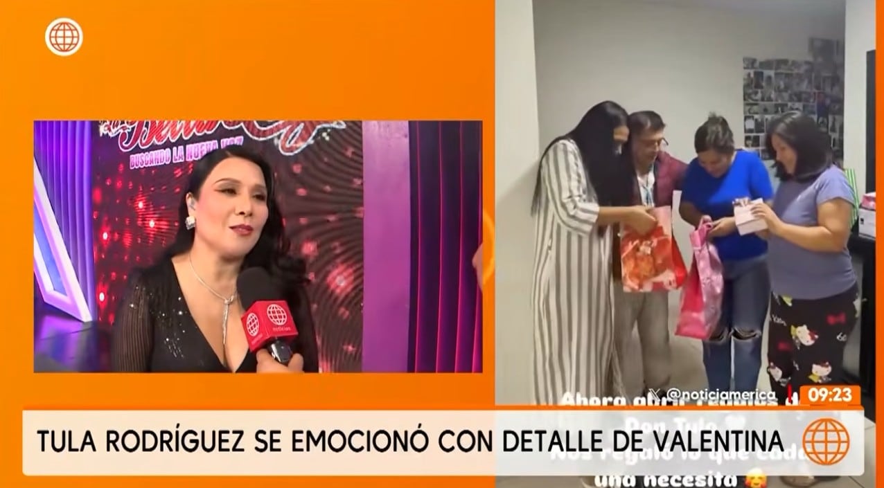 Tula habla de su hija, quien está en el extranjero.
