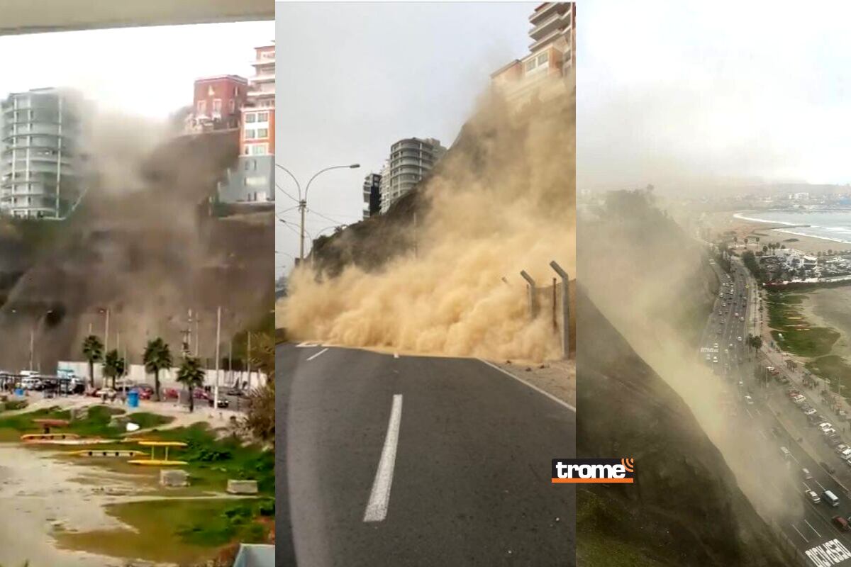 Reportan deslizamientos en la Costa Verde tras fuerte temblor en Lima