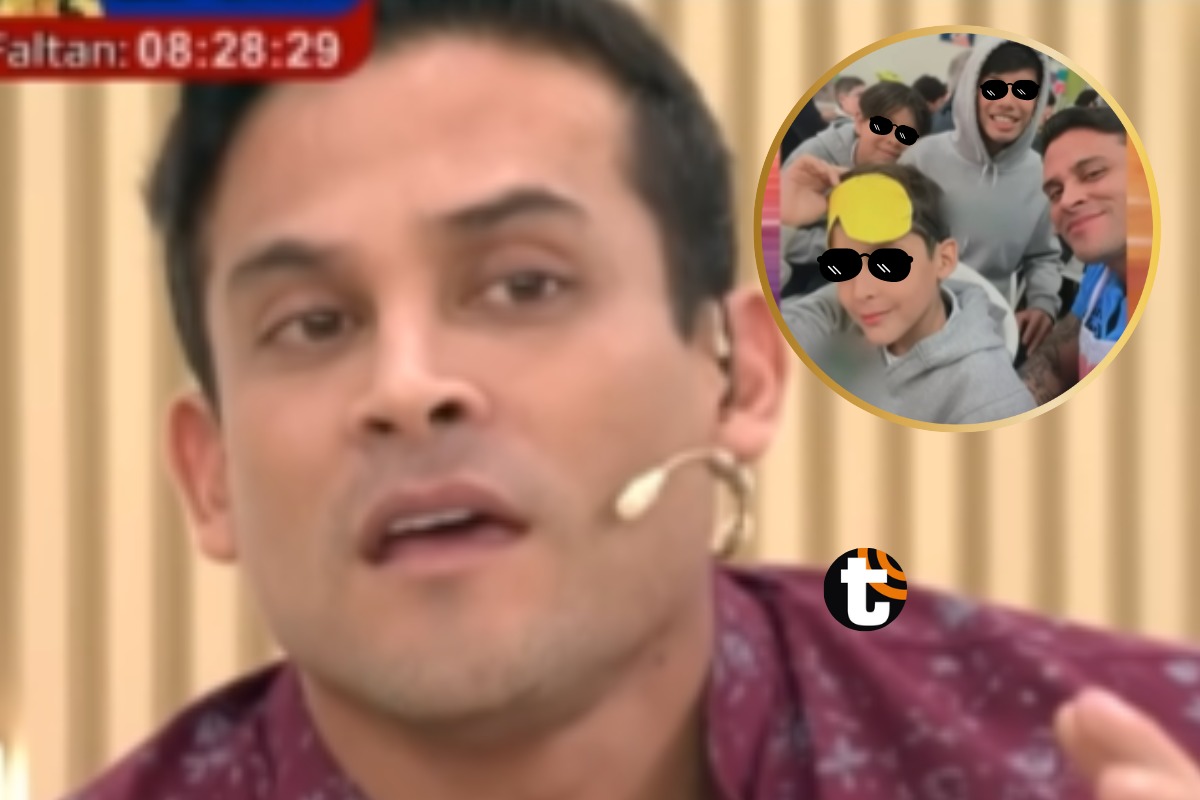 Christian Domínguez celebró el Día del Padre en el colegio de los hijos de Karla Tarazona