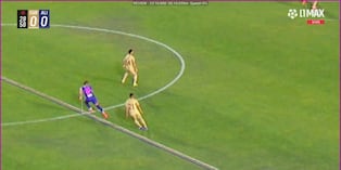Imagen del VAR aún deja dudas sobre la validez o no del gol de Kevin Quevedo. (L1 MAX)