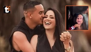 Melissa Klug le hace tremendo desaire a Jesús Barco durante cumple de Samahara Lobatón: le quita con molestia la mano de su rostro