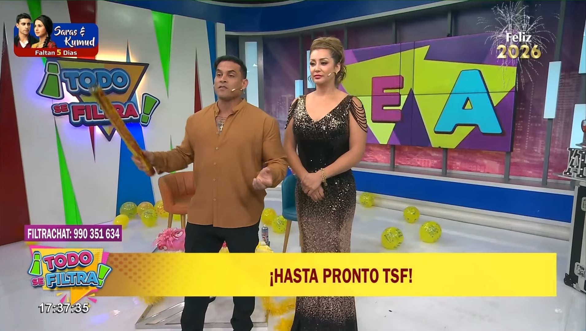 Cumbiambero y Karla Tarazona se despiden de 'Todo se filtra'.