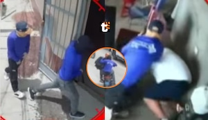 ¡Cámara capta atraco! Ladrones disfrazados de censistas roban 100 mil soles y fugan en moto en Jaén