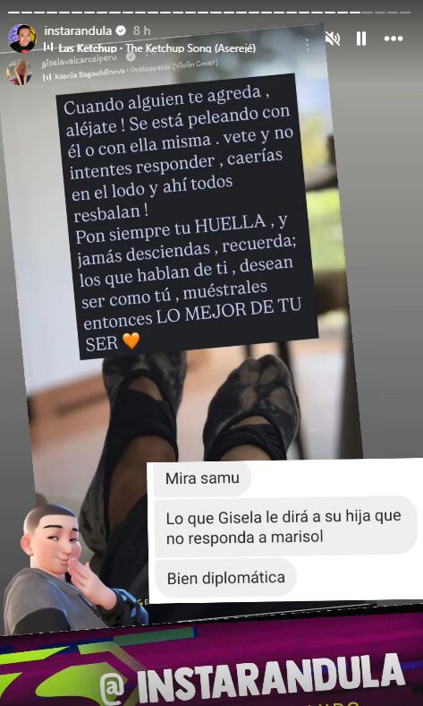 Gisela Valcárcel lanza inesperada publicación en redes.