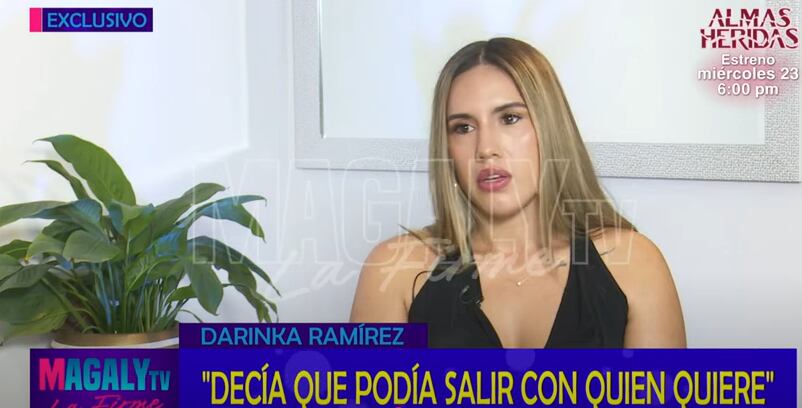 Darinka Ramírez en su casa de Jesús María en entrevista con Magaly Medina