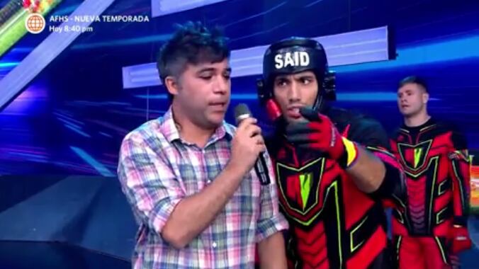 Said Palao en "Esto es guerra". (Foto: Captura América TV).