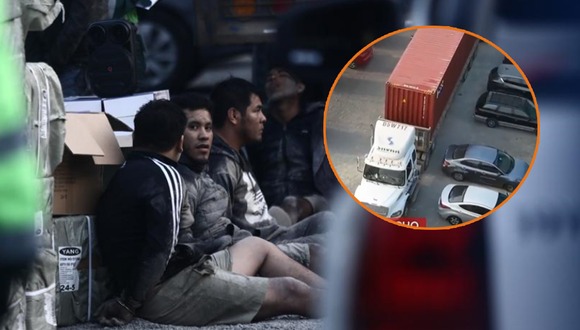 San Juan de Lurigancho: Ocho detenidos tras robo de tráiler con mercadería