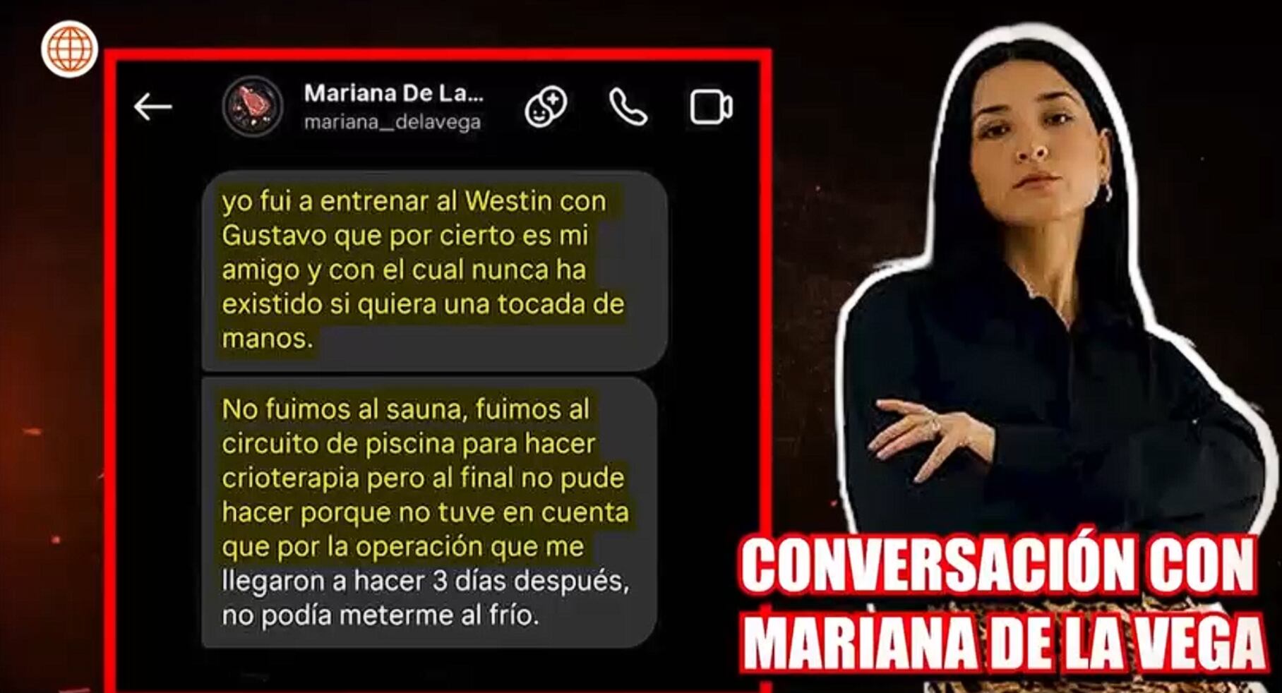 Mujer con la que Gustavo Salcedo fue ampayado en 2023, sale a responderle a Janet Barboza. (Foto: América TV)
