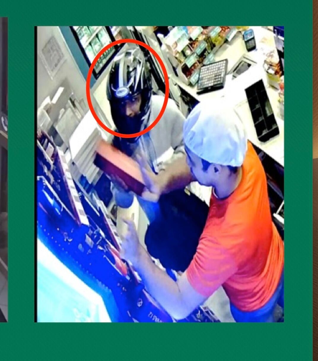 Imágenes de los robos que, según la Policía, perpetró el intervenido.