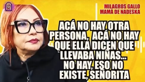 Mamá de Nadeska Widausky rompe en llanto y acusa a primo