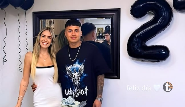 Jairo Concha se luce junto a Daniela Butrón en su cumpleaños 27 (Foto: @danielabutron)