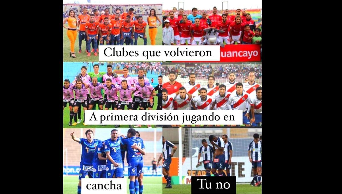 En Carlos Stein no olvidan que Alianza Lima los hizo descender (Captura Twitter)