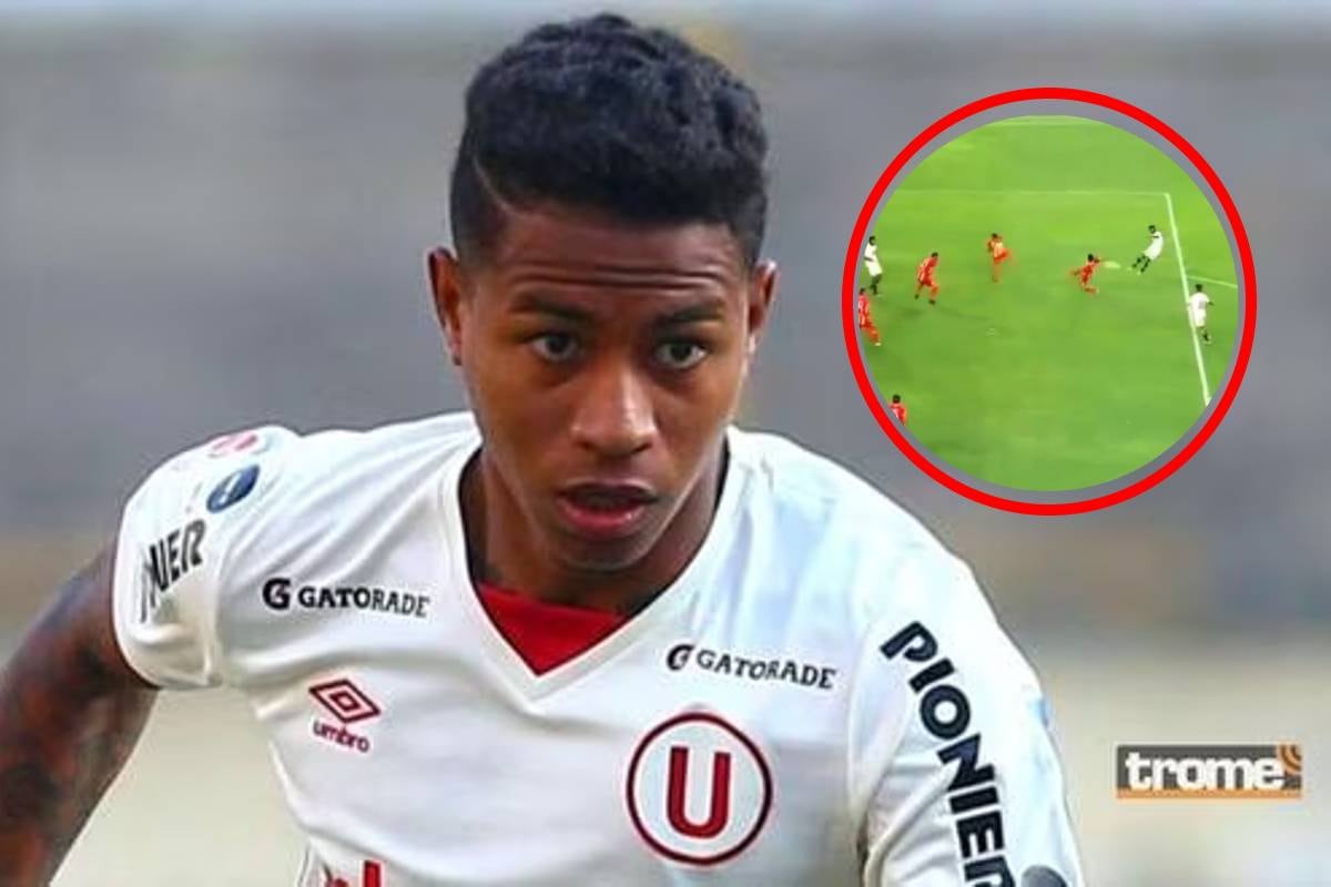 Andy Polo anotó el primer gol del Universitario vs. Atlético Grau. Foto: Gol Perú