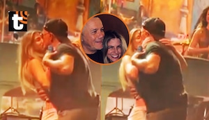 ¡Celebran su amor! Alejandro Sanz y Stephanie Cayo se dan tremendo beso durante concierto del cantante en Nueva York