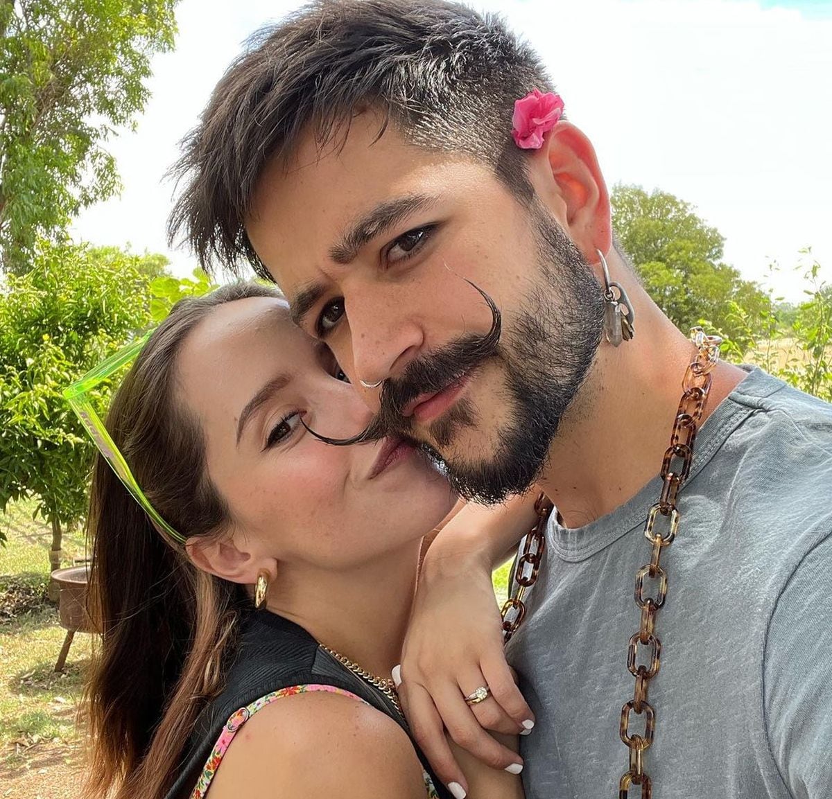 Los cantantes se casaron el 8 de febrero de 2020 (Foto: Camilo / Instagram)