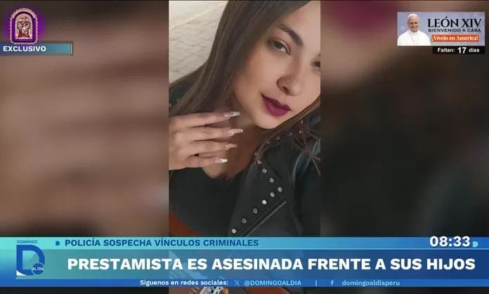 Kelly Valdivia Chingue fue asesinada frente a sus tres hijos en Huaral. Foto: América