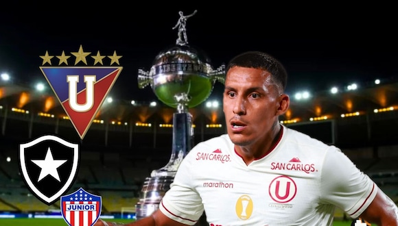 Universitario y los rivales en el Grupo D de Copa Libertadores (Composición GEC)
