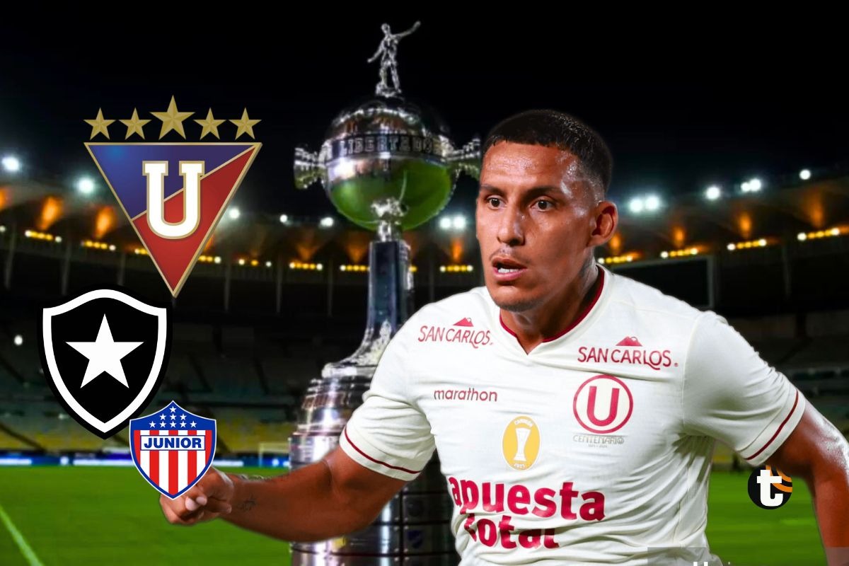 Universitario y los rivales en el Grupo D de Copa Libertadores (Composición GEC)