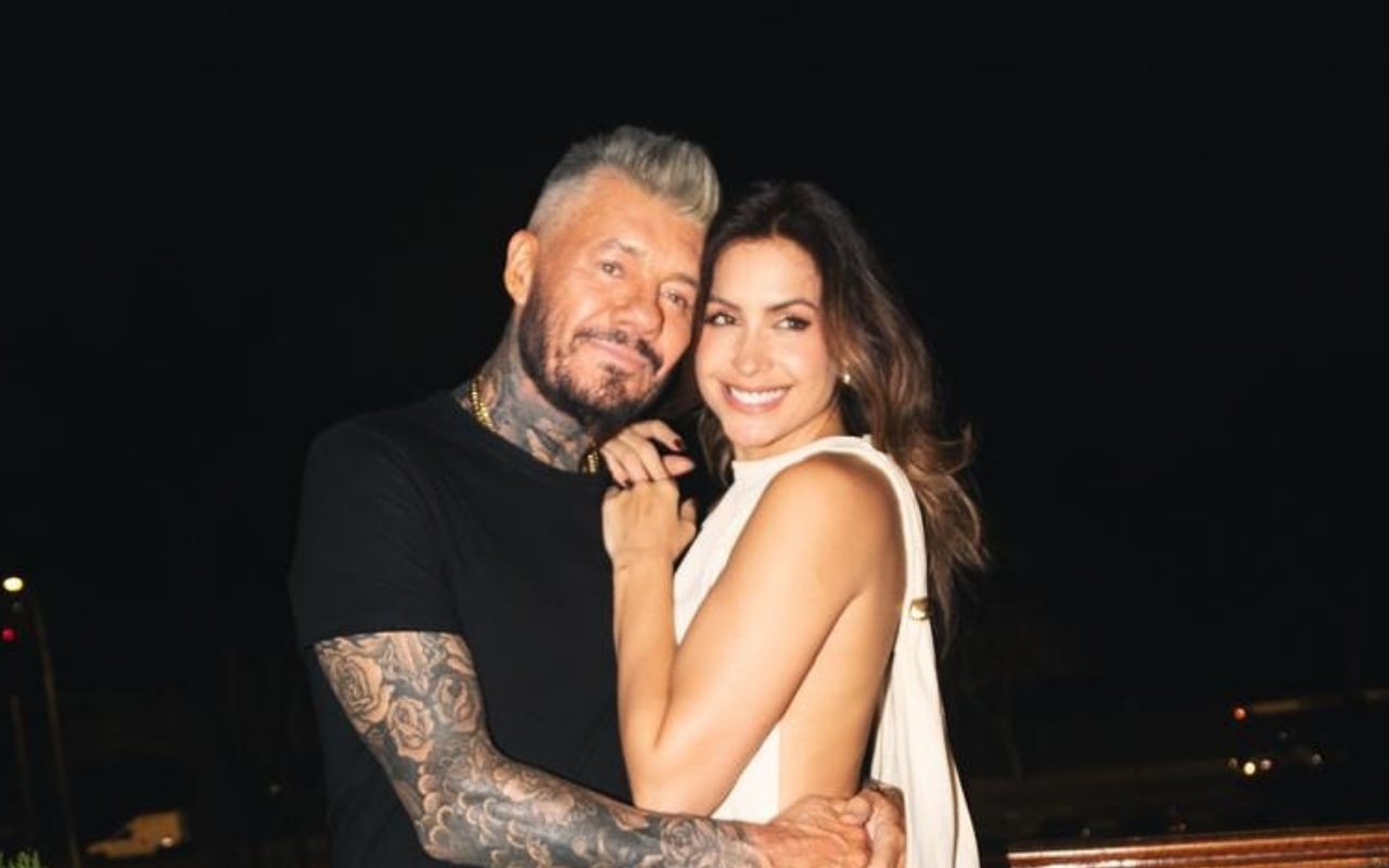 Marcelo Tinelli y Milett Figueroa