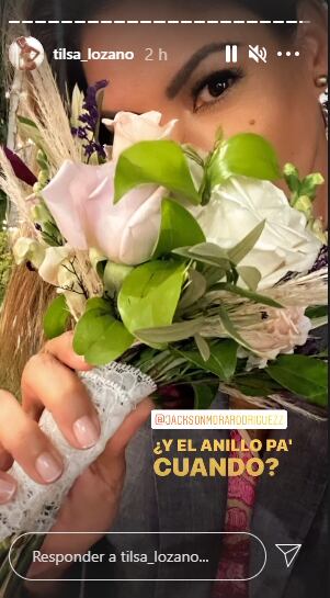 Tilsa Lozano a Jackson Mora: “El anillo para cuando”. (Foto: @tilsa_lozano)