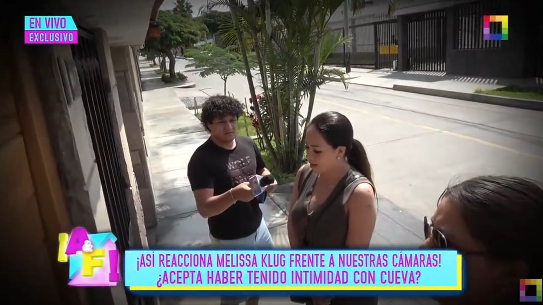 Melissa Klug consultada por chats con Christian Cueva.