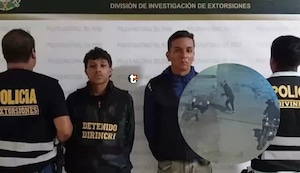 ¡Sicarios caen con arma de policía! Extranjeros fueron capturados cuando iban a matar a transportista en Comas