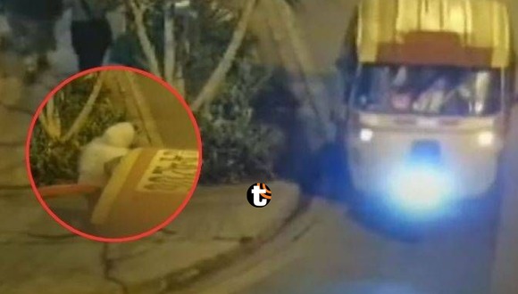 Sujeto se hace pasar por pasajero y balea a mototaxista por la espalda. Video: América. Foto: TV Perú.