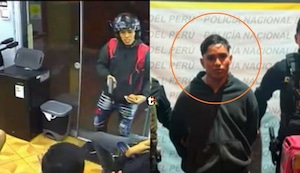 ¡Cayó falso delivery! Entró armado a barbería de Ate, robó celulares y fue capturado horas después