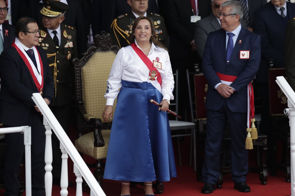 Dina Boluarte en Desfile Cívico Militar. Foto: GEC