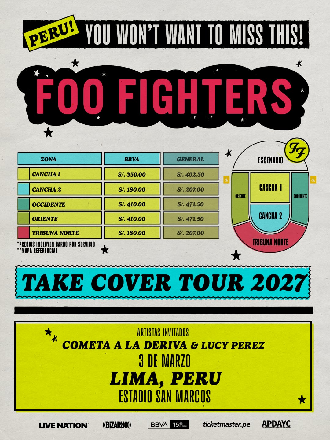 Foo Fighters vuelve al Perú