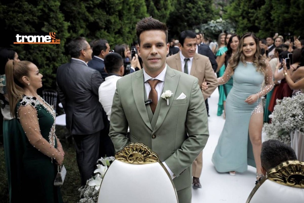 El novio Kevin Salas lució un impecable traje de tres piezas. (Foto: Joel Alonzo / @gec)