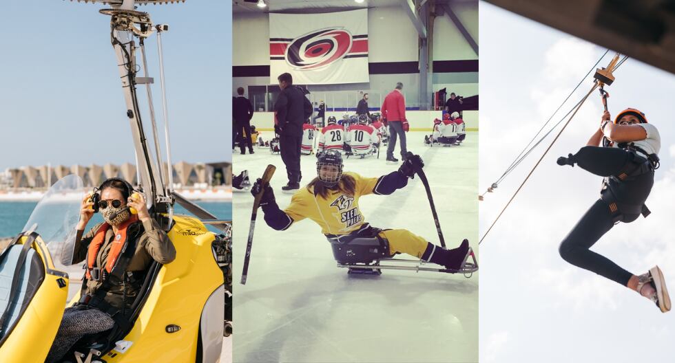 Le gustan los deportes extremos.