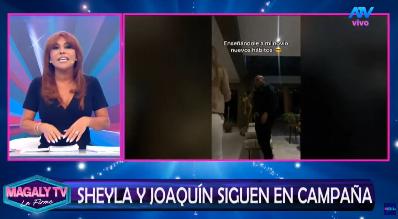 Magaly reacciona a los videos de Sheyla y Joaquín Ramírez.